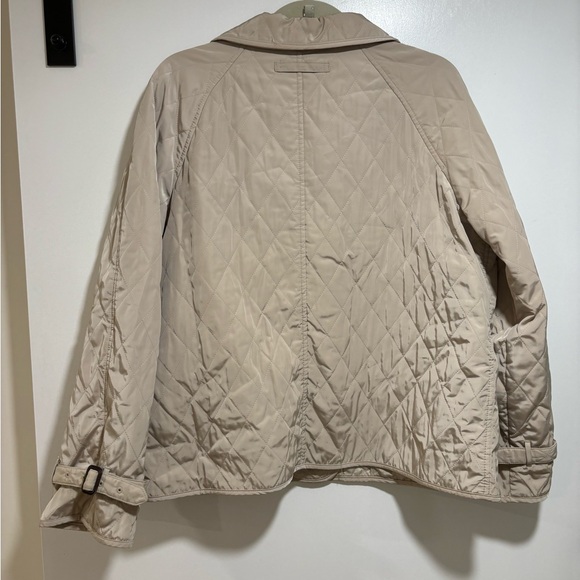 Talbots Quilted Barn Jacket Khaki PL - Picture 9 of 12
